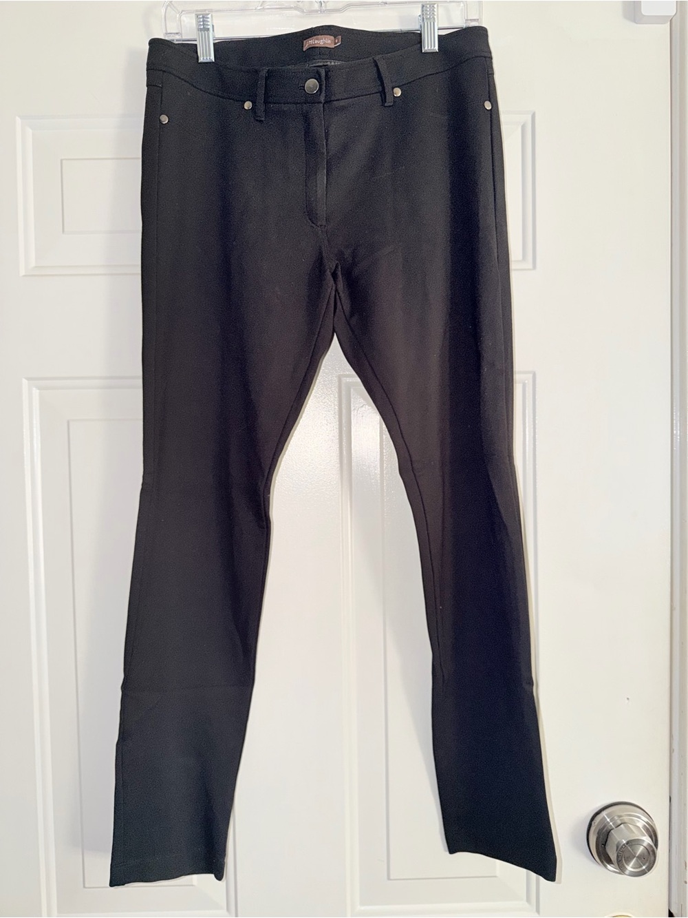 J. McLaughlin Ponte Classic Black Skinny Pants. Sz 8